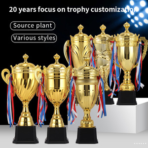 Trofeo Universal <span class=keywords><strong>de</strong></span> Campeón para <span class=keywords><strong>Baloncesto</strong></span> y Fútbol, <span class=keywords><strong>Copa</strong></span> con Tapa, Diseño Geométrico, Personalizable, Regalo Empresarial - Product Image 2