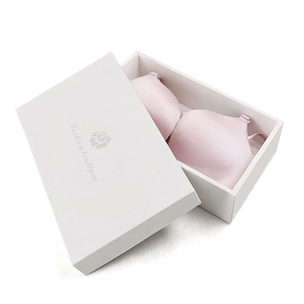 Impresión personalizada de papel de tamaño manga calcetines de lujo caja de embalaje de ropa interior sujetador