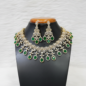 Ensemble de colliers américains en diamant plaqué or 11065537GR-Elegant Fine Jewelry - Product Image 2