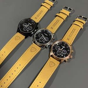 Montre-Bracelet à Quartz de Luxe X-GEQCK pour Hommes, <span class=keywords><strong>Montres</strong></span> de Précision à Aiguille des Secondes Lumineuse, Boîtier en Alliage, Bracelet en Cuir, Cadran en Verre - Product Image 4