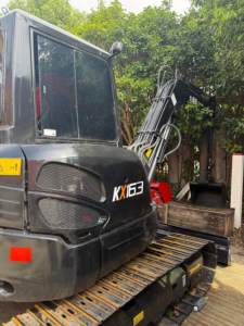 Mini-excavatrice sur chenilles Kubota KX163 d'occasion, en excellent état, excavatrice compacte japonaise pour travaux paysagers et municipaux - Product Image 5