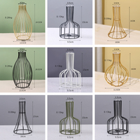 Vases à fleurs en fer forgé nordique avec cadre d'art en fer plantes support d'affichage de table pour Table de mariage bureau salon décor