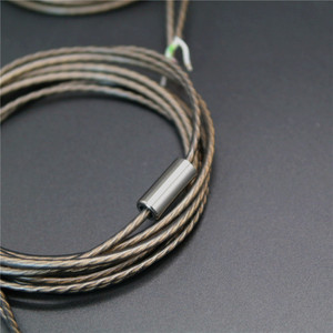 Mp3 Headphone Cable Copper Plated <b>Silver</b> <b>Wire</b> Diy Semi Finished Atmospheric Smoky Gray Audio Cable - Product Image 4