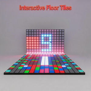 Lumière de sol interactive musicale lumineuse ultra-mince en plastique pour les aires de jeux des maternelles et des centres commerciaux - Product Image 6