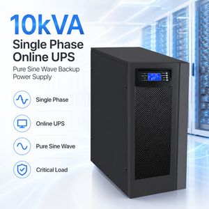 Alimentation sans interruption (ASI) monophasée 10 kVA 230 V 50 Hz à onde sinusoïdale pure pour centre de données UE, salle serveur et équipement de télécommunications - Product Image 2