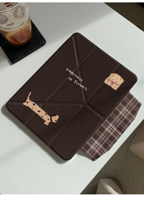 Étui de protection élégant Love Bread Dog pour iPad 11e génération, Air 7/6, anti-chute, Pro 12,9 pouces