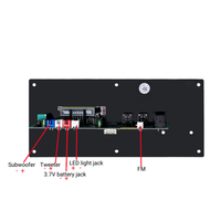 Papan Amplifier Mobil Lintas Batas Khusus untuk Audio 5.0 Mono 30-120W 12V/24V/220V Bahan Logam
