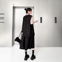 Nouveautés Bettergirl 2026 : Ensemble décontracté avec haut sans manches asymétrique et pantalon large
