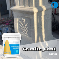 Revêtement liquide effet pierre granitique acrylique avec application par pulvérisation pour façade de bâtiment en climat chaud
