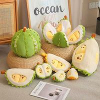 Peluche créative et mignonne en forme de durian, détachable, avec rembourrage en coton PP, pour soulager le stress, cadeau d'anniversaire pour enfants