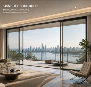 Porte coulissante panoramique en verre ultra-mince de 38 mm |   Système coulissant à emboîtement de qualité architecturale certifié NAFS - Product Image 1