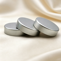 Tapa de rosca R3 plateada de 38 mm 38-400 Unishell para botella de suplementos