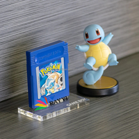 Étui de présentation unique en acrylique pour cartouche de jeu Game Boy, rotatif, détachable, portable, rétro et recyclable