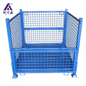 Chine fournisseur pliable palette en acier d'entrepôt <span class=keywords><strong>cage</strong></span> et conteneur en treillis métallique - Product Image 1