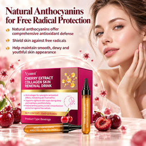 Boisson liquide orale de beauté au collagène OEM ODM avec anthocyanes de cerise 10ml*15 bouteilles – Soutient la réparation nocturne antioxydante de la peau - Product Image 6