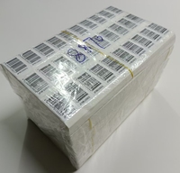 Etiquetas adhesivas personalizadas de papel estucado Grassin Copperplate con código de barras en lámina