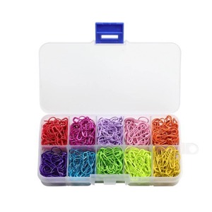 300 Piezas <span class=keywords><strong>de</strong></span> Imperdibles Metálicos Coloridos en Forma <span class=keywords><strong>de</strong></span> Pera, Clips para Crochet, Accesorios para Tejer, Marcadores para <span class=keywords><strong>Punto</strong></span> <span class=keywords><strong>de</strong></span> <span class=keywords><strong>Cruz</strong></span> - Product Image 4