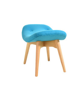 Fauteuil moderne rembourré avec accoudoirs en <span class=keywords><strong>patchwork</strong></span>, fauteuil rond de loisirs avec pouf, canapé-lit pour salon DC-917 - Product Image 5