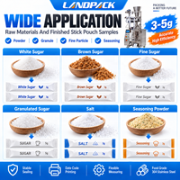 Machine d'emballage automatique verticale pour sachets de 5g de céréales, assaisonnements, paprika, sel, sucre blanc granulé en bâtonnets