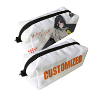 Trousse à crayons en nylon avec fermeture éclair, personnalisable, pour la rentrée scolaire, étui promotionnel pour fournitures scolaires, cadeau éducatif, OEM