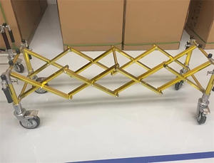 Alüminyum alaşımlı tabut çerçeve arabası sedye araba tabut kilise kamyon hafif ağır cenaze tabutu arabası - Product Image 5