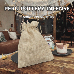 Kit de Porta Incienso de Cerámica Peruana Auténtica para Varillas de Palo Santo, Cuenco para Ahumar de Madera Sagrada Hecho a Mano, Quemador de Incienso, Verano - Product Image 2