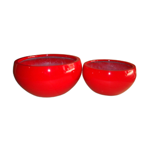 Ensemble de 2 pièces de style classique de pots de jardin en fibre de verre pour la décoration extérieure et intérieure fabriqués au Vietnam Fleurs et jardinières - Product Image 1