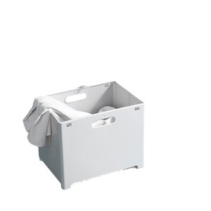 Collapsible Laundry <b>Basket</b> Rectangle White Wall Mounted For Bathroom Toilet <b>Storage</b> Organizer - Product Image 5