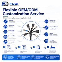 Câble plat IDC en cuivre étamé de haute qualité, assemblé sur mesure en usine, adaptateur FFC, faisceau de câblage électronique PVC