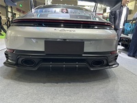 Diffuseur arrière supérieur en fibre de carbone sèche de style PK de haute qualité, lèvre de pare-chocs arrière compatible avec Porsche 992.2 2025- Kit carrosserie de mise à niveau