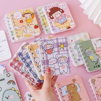 A7 Mini carnet spirale adorable et créatif, portable, pratique, format poche, pour l'école, avec motifs de dessins animés, idéal comme cadeau