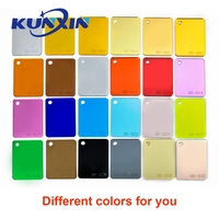 Kunxin Feuille acrylique miroir or rose haute réflexion décorative PMMA 1220X2440mm 1mm 2mm 3mm