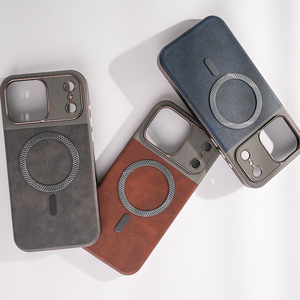 Étui de téléphone de luxe en cuir PU Goleit pour iPhone 17 16 Pro Max, coque magnétique pour mobile - Product Image 4