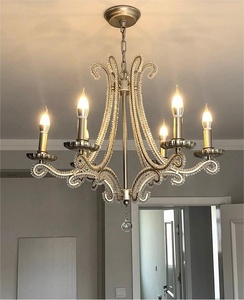 <span class=keywords><strong>Simig</strong></span> éclairage Lustre Sphère en fer forgé de couleur rouillée vintage avec cristal pour lampes suspendues de restaurant - Product Image 5