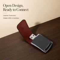 Flashdisk 2.0 3.0 Pen Drive 2GB 4GB 8GB 16GB 32GB 64GB Pendrive Kulit USB Flash Drive Hadiah Thumb Drive USB Stick