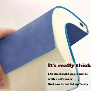 Custom A5 Softcover PU Leather Notebook 100 Sheets Durable Flexible Thick and Soft Paper Vibrant Colors Gift Diary - Product Image 4