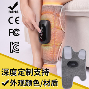 Leg Massager L008 <b>USB</b> Rechargeable Electric <b>Heat</b> Therapy For Calves With Timing Function Breathable Cotton Linen Material - Product Image 1
