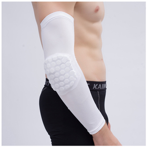 Manchons de compression sportifs respirants antidérapants pour le coude, avec protection alvéolée, pour le basketball et le football - Product Image 1