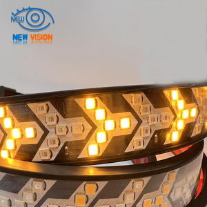 1m/1.2m/1.5m/2M/2.4m cá mũi tên kép màu đỏ + hổ phách chảy ánh sáng xe năng động Led Đuôi ánh sáng dải ánh sáng - Product Image 2