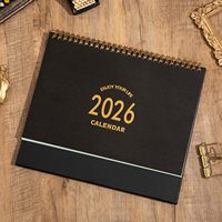 Calendrier de bureau promotionnel personnalisé 2025-2026, calendrier mensuel de bureau, juillet 2025 - décembre 2026, calendrier de bureau à feuilles mobiles, année scolaire, fabriqué en Chine