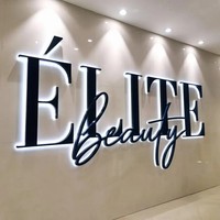 Enseignes en lettres acryliques découpées au laser en gros pour logos d'entreprise et enseignes de réception, enseignes commerciales rétroéclairées pour salons