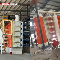 Machine de pyrolyse continue à haute efficacité pour le recyclage des cartes de circuits imprimés, des déchets de PE et de PVC en huile combustible, capacité de 5 à 15 TPD