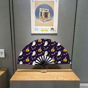 พัดไม้ไผ่แบบดั้งเดิมขนาด 33 ซม. ผ้าเพ้นท์ลายประวัติบริษัท ลำดับเวลาประวัติศาสตร์บริษัท ของที่ระลึกพนักงาน ศิลปะพื้นบ้าน ความรัก - Product Image 2