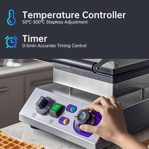 Heavybao Commercial <span class=keywords><strong>Gaufrier</strong></span> Baker <span class=keywords><strong>Gaufrier</strong></span> industriel Machine pour équipement de cuisine - Product Image 2