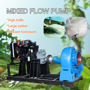 Pompe centrifuge à flux mixte grande capacité sur mesure 14 pouces diesel haute pression pour drainage aquacole et lutte contre les inondations - Product Image 4