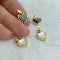En gros Personnalisé Métal Vadrouille Perle Coquillage Coeur Pendentifs Charmes pour La Fabrication De Bijoux Bracelet Collier
