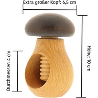 2025 outil de casse-noix en bois travail manuel bois de hêtre casse-noix de noël casse-noisette en bois champignon