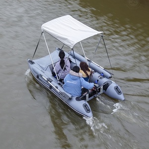 Bote Inflable Resistente para <span class=keywords><strong>Pesca</strong></span> <span class=keywords><strong>en</strong></span> Playa, Mini Bote Flotante con Toldo para <span class=keywords><strong>Pesca</strong></span> - Product Image 3