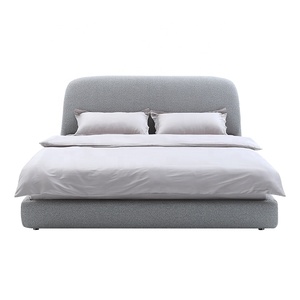 Großhandel Modernes Nordisches Design Weiches Bett King <span class=keywords><strong>Queen</strong></span> <span class=keywords><strong>Size</strong></span> Holzrahmen Stoffbezug Stauraum Ausziehbares Schlafzimmer-Set - Product Image 3