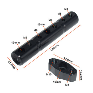Motorcycle Multi Functional Extension <b>Bracket</b> Aluminum Alloy Black M10 M8 Bolts Included - Product Image 2